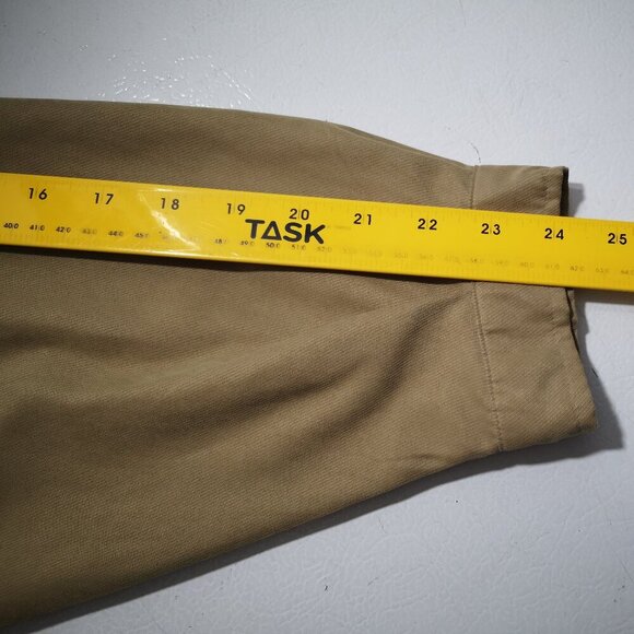 Firethorn Men's Size Large Full Zip Fully Lined Tan Windbreaker Jacket - Picture 12 of 13